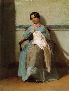 Adolphe William Bouguereau Portrait of Leonie Bouguereau oil painting artist